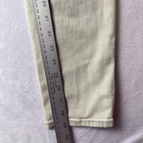 American Eagle Jeans Womens 14 White Hi-Rise Jegging Distressed Denim Stretch - Picture 5 of 14